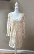 French Connection Cream Lace Crochet Dress