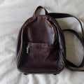 Vintage Bass Brown Leather Backpack