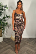leopard print midi dress zara maxi-leopard-print-dress -with-black-lace -trim-detail-in-beige-