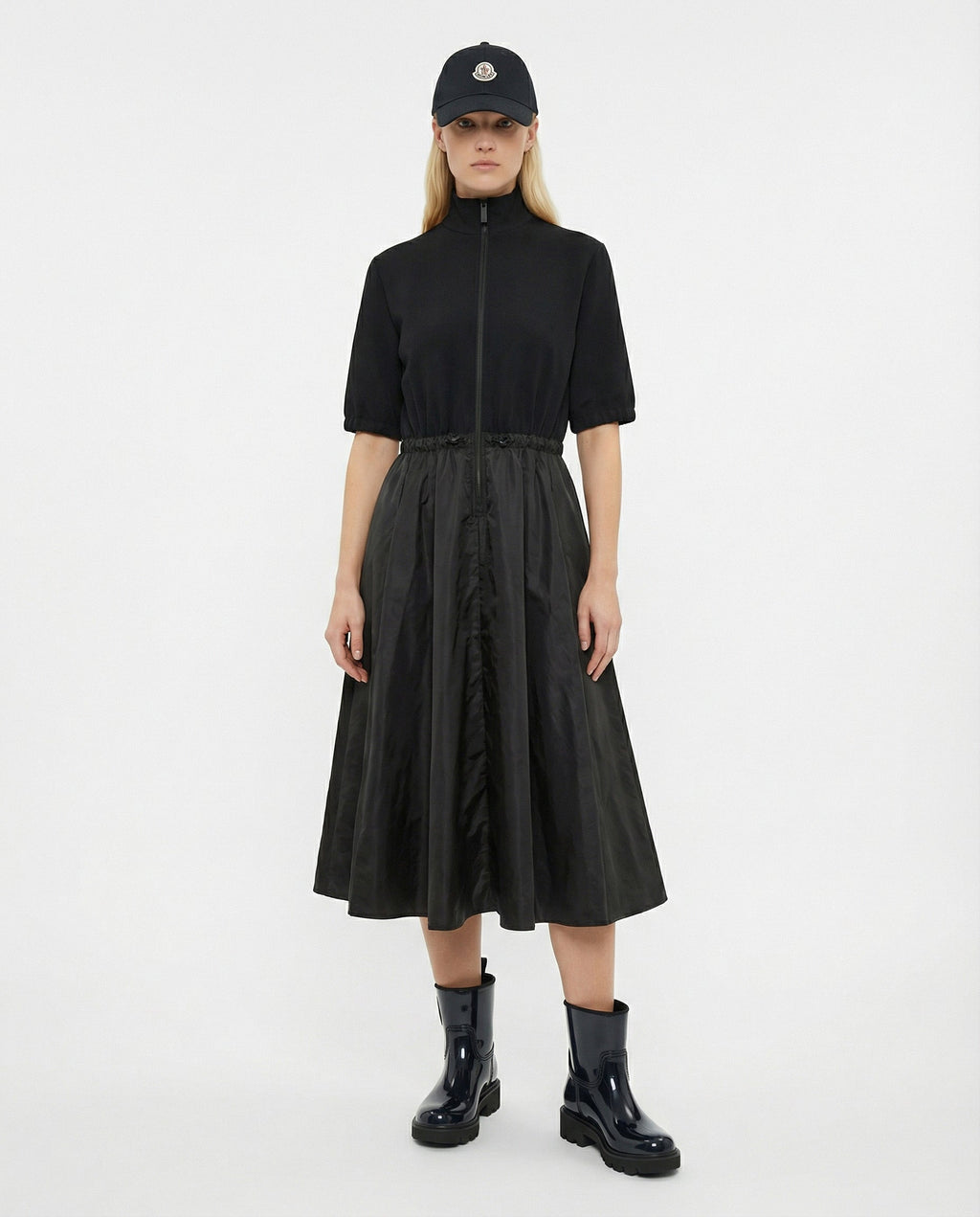Moncler Satin midi dress