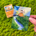 My first few attempts at painting Pokemon Cards. I hope for more progress  in the future 🤞 : r/pokemon