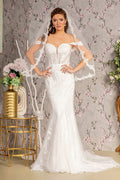 Off Shoulder Corset Bridal Mermaid Gown by GLS Gloria GL3488