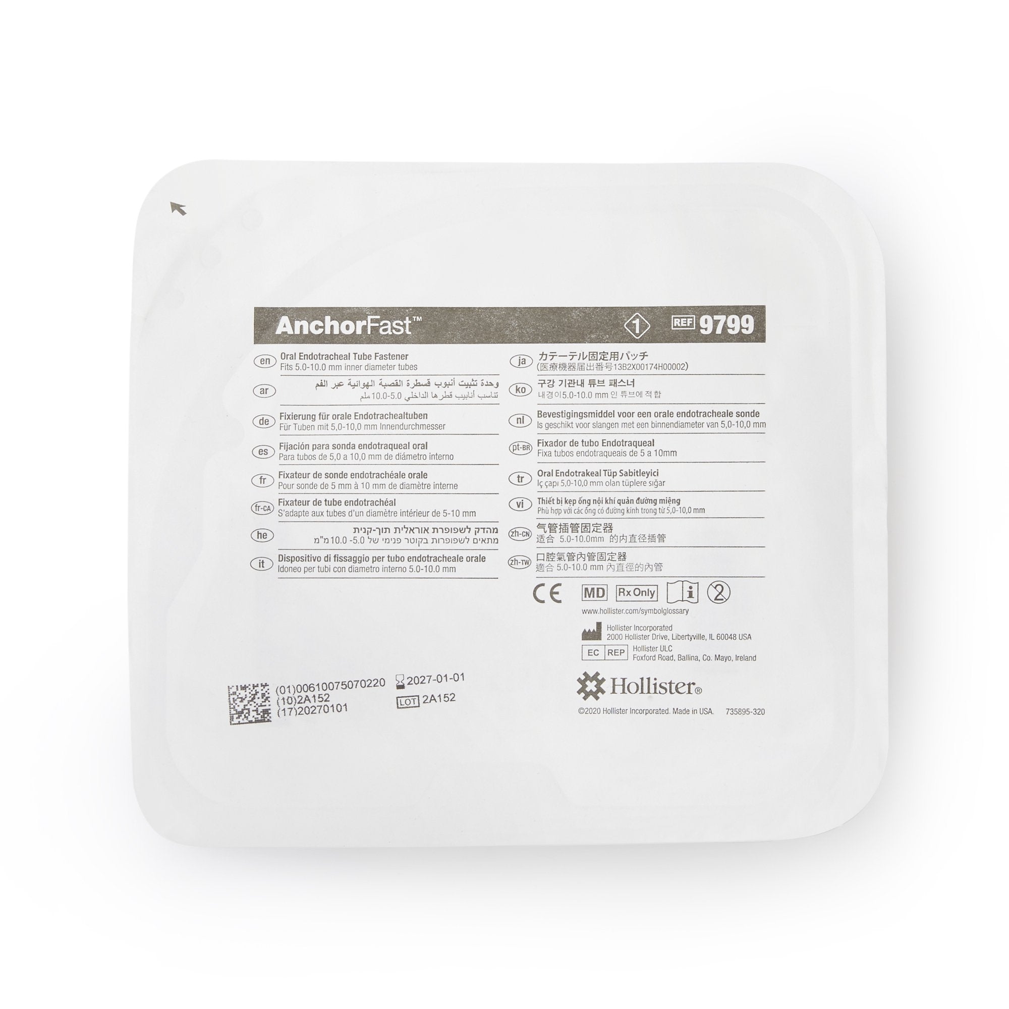 AnchorFast Endotracheal Tube Anchor Fastener, 1 Box of 12 (Respiratory Accessories) - Img 2