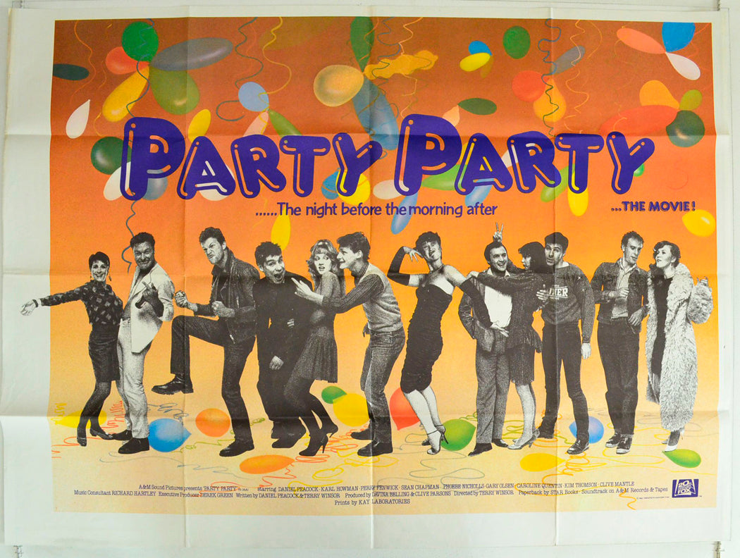 Party Party Original British Quad Poster - Film Poster - Movie Poster