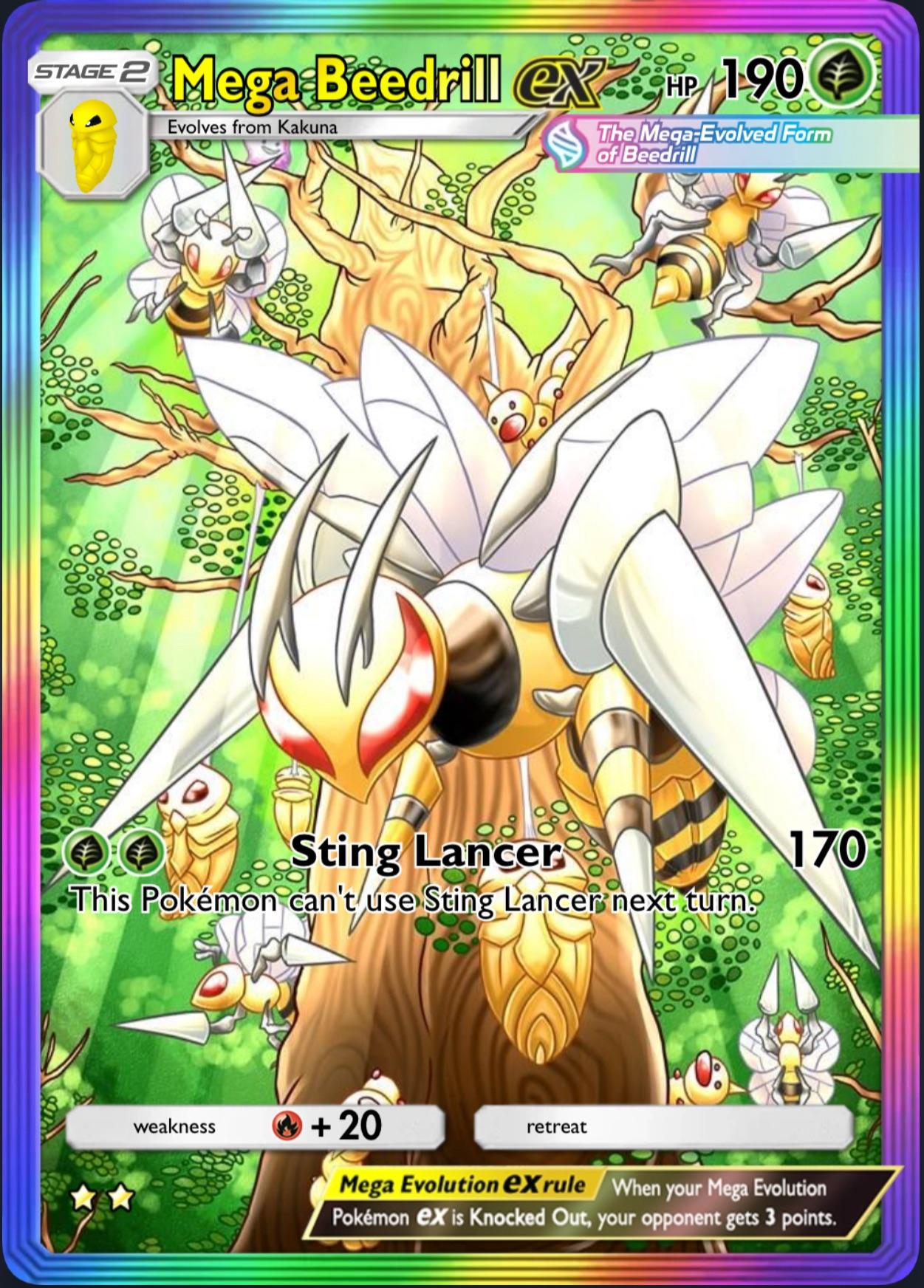PIERCE THE HEAVENS! With Mega Beedrill : r/PokemonPocket