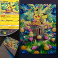 Pikachu altered card, hand painted by me [oc] on illustration by Kurumitsu  : r/PokemonTCGAltered