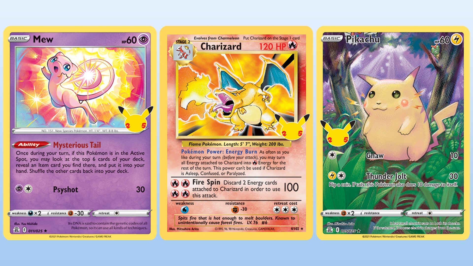 Pokémon TCG Celebrations is out today, featuring remakes of 25 classic cards  - including Base Set Charizard