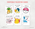 Pokemon valentine cards, pokemon love cards