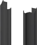 Valcomp Mars lodret profil 18 mm 2700 mm mat-sort anodiseret