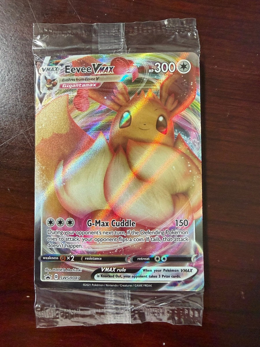 Pokémon TCG Eevee VMAX SWSH087 Holo Black Star Promo Sealed