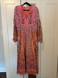 FARM Rio | Dresses | Farm Rio Pink Papaya Salad Maxi Dress Nwt