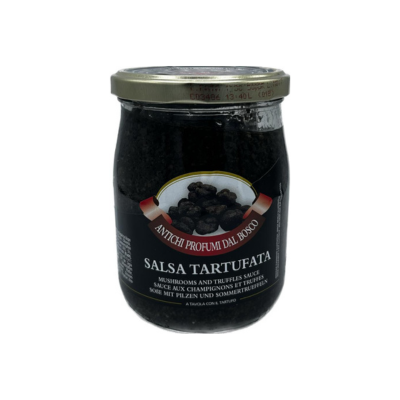 ANTICHI PROFUMI DEL BOSCO SALSA TARTUFATA 5% TARTUFO 500g (6 in a box)available from our italian retail store