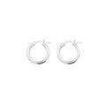 Silver 10mm Plain Hoop Earrings G5255NAcotis Silver JewelleryTH - G5255N