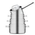 Sola Pannenset Juvia 4-Delig RVS - Downdraft geschikt - Kookpan ø 16, 18, 20 cm & Steelpan ø 16 cm - geschikt voor alle warmtebronnen