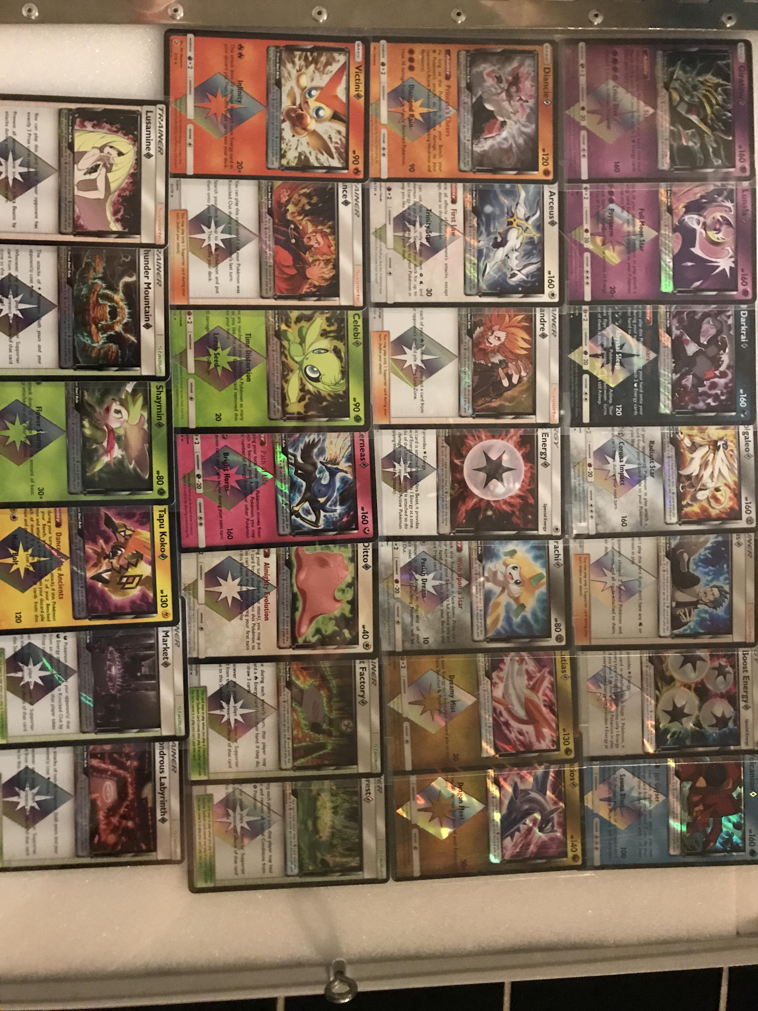 I have collected all of the prism star Pokémon! I know a lot of them aren't  very good, but when I pulled ditto and saw how cool the holo looked on it