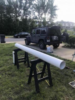 DIY Fishing rod tube