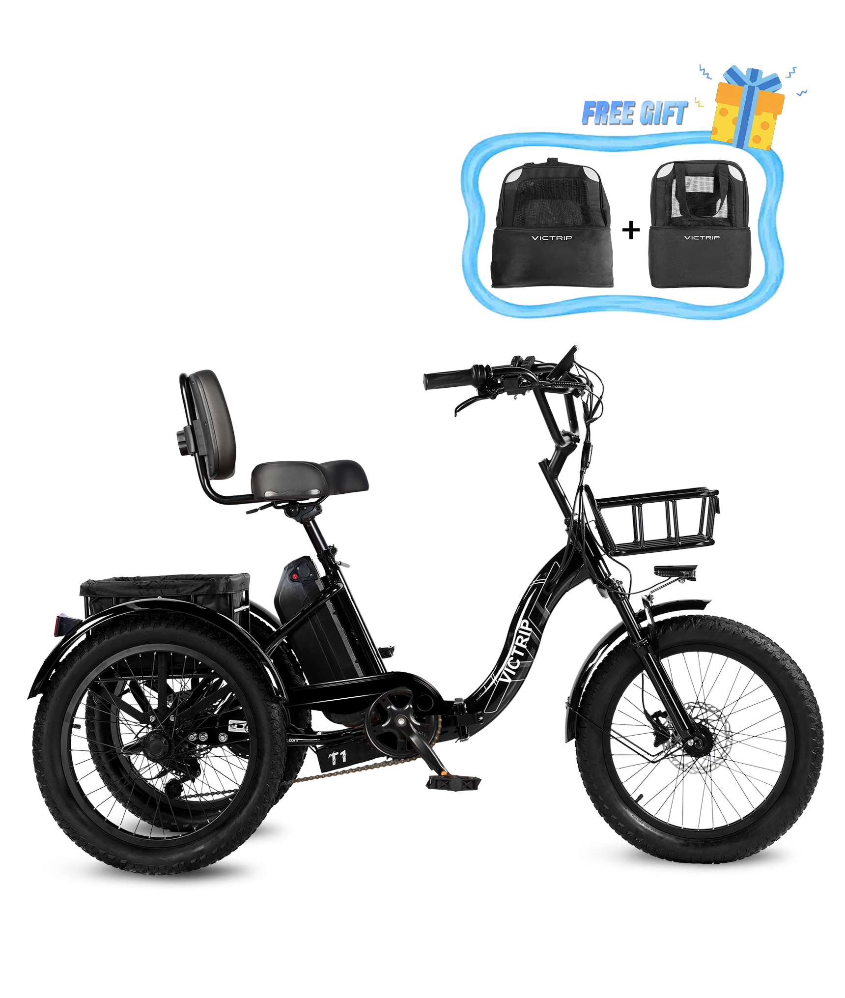 Electric Three Wheel Bikes For Adults | VICTRIP