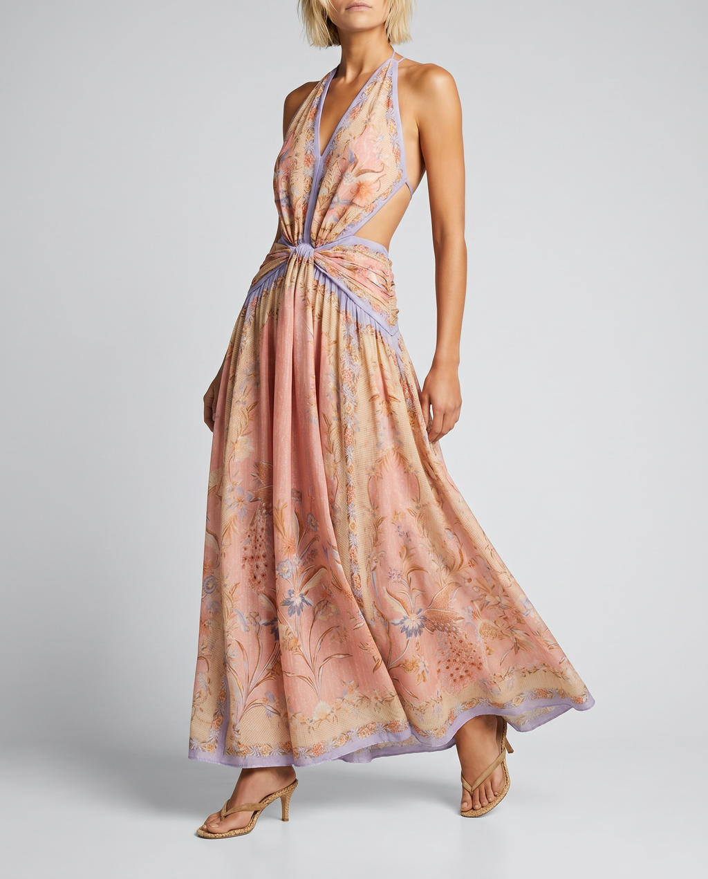 Zimmermann Indra plunge halter maxi dress